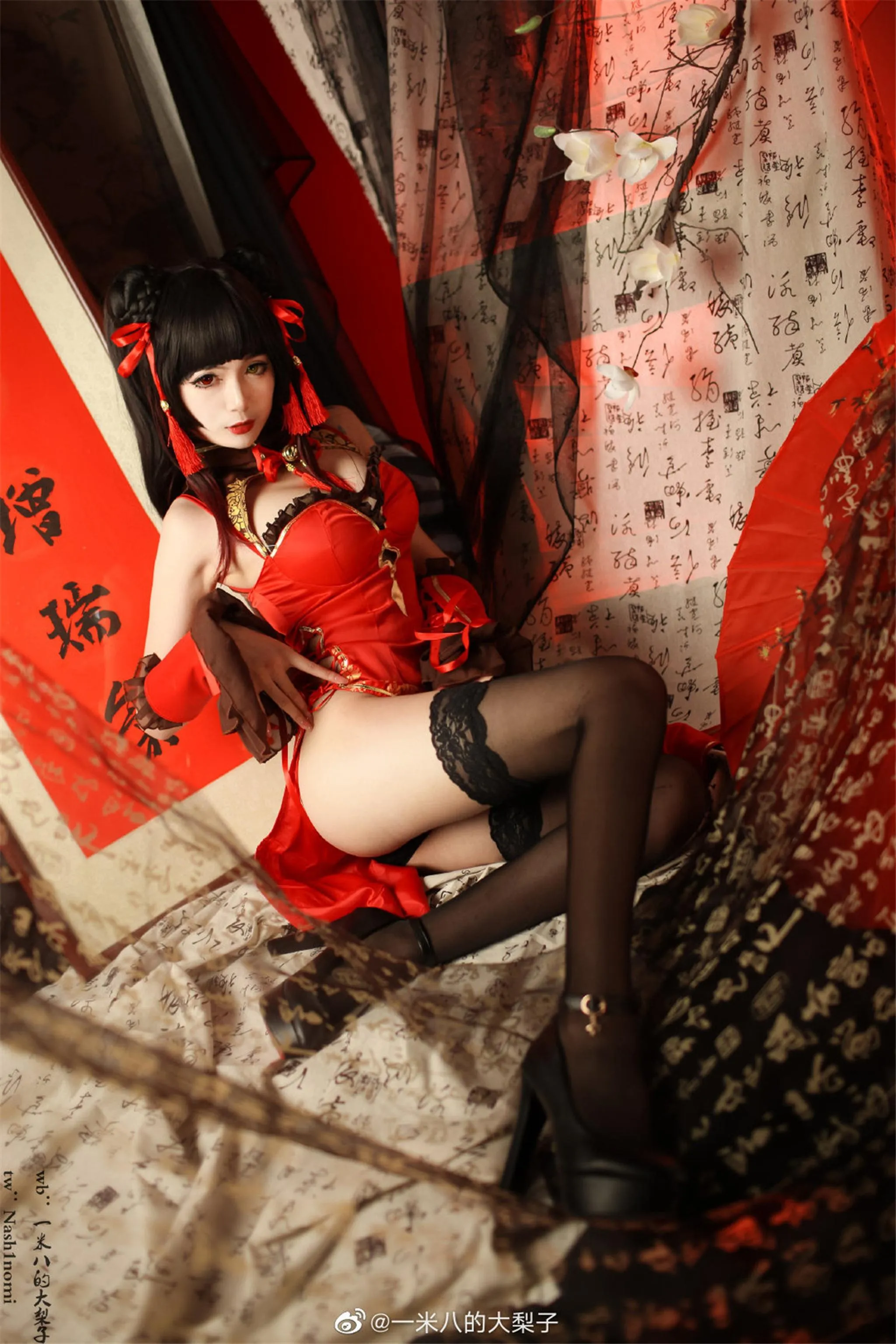 一米八的大梨子 – NO.007 时崎狂三新春旗袍 [22P]插图1